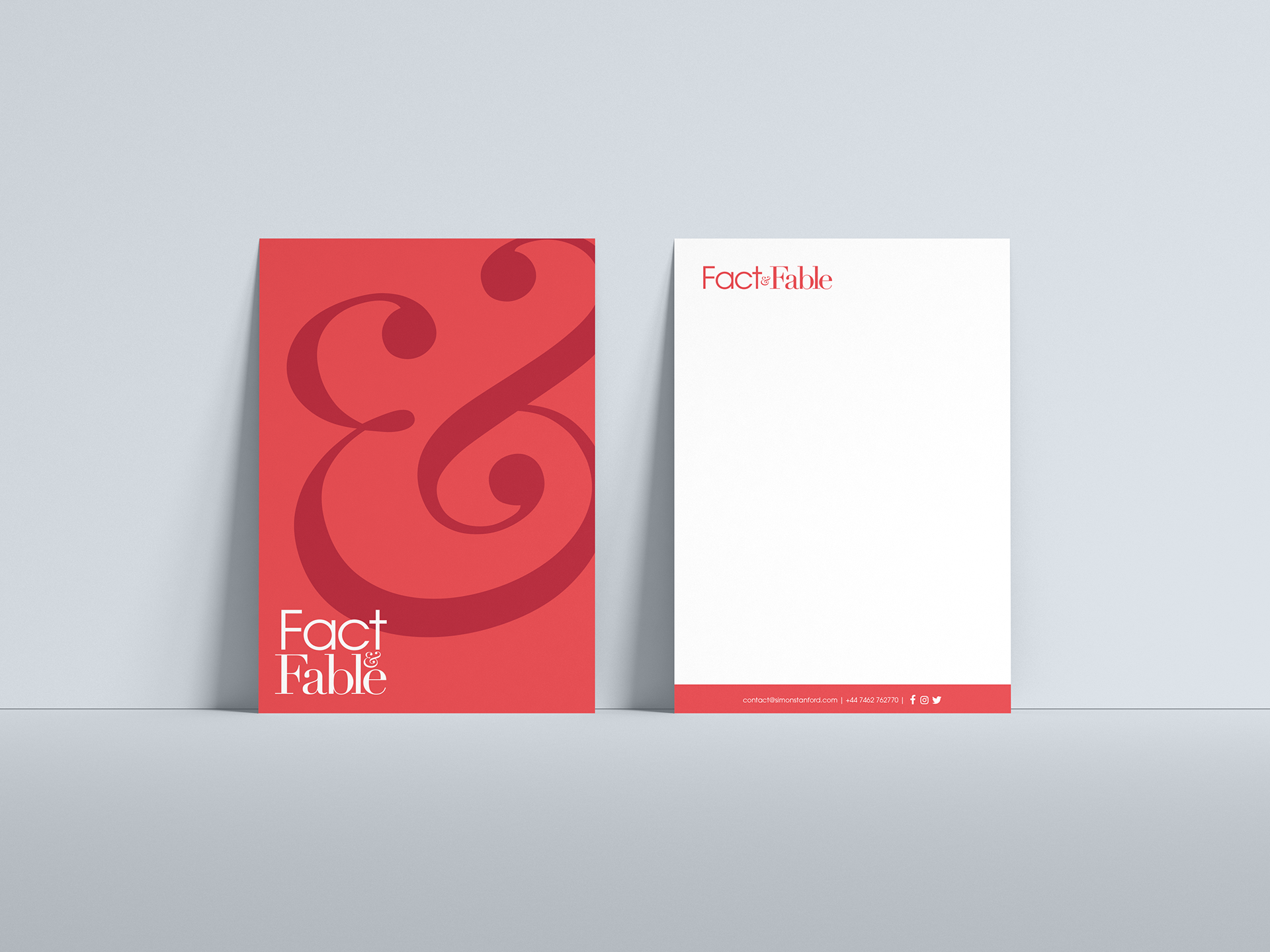 Fact & Fable brand identity variation 4