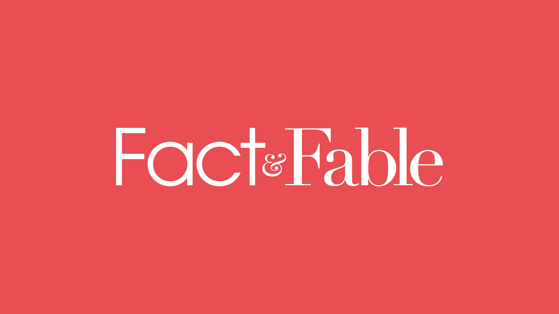 Fact & Fable brand identity variation 3